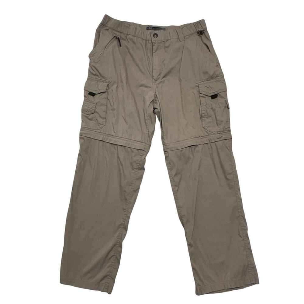 BC Clothing Cargo Pant Mens Mx30 Tan Convertible Zip Off Stretch Gorpcore Hiking